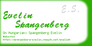evelin spangenberg business card